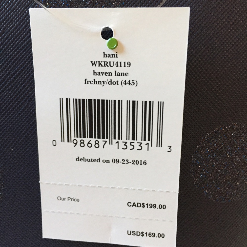 NWT KATE SPADE HANI HAVEN LANE FRCHNY SATCHEL TOTE - Picture 5 of 8